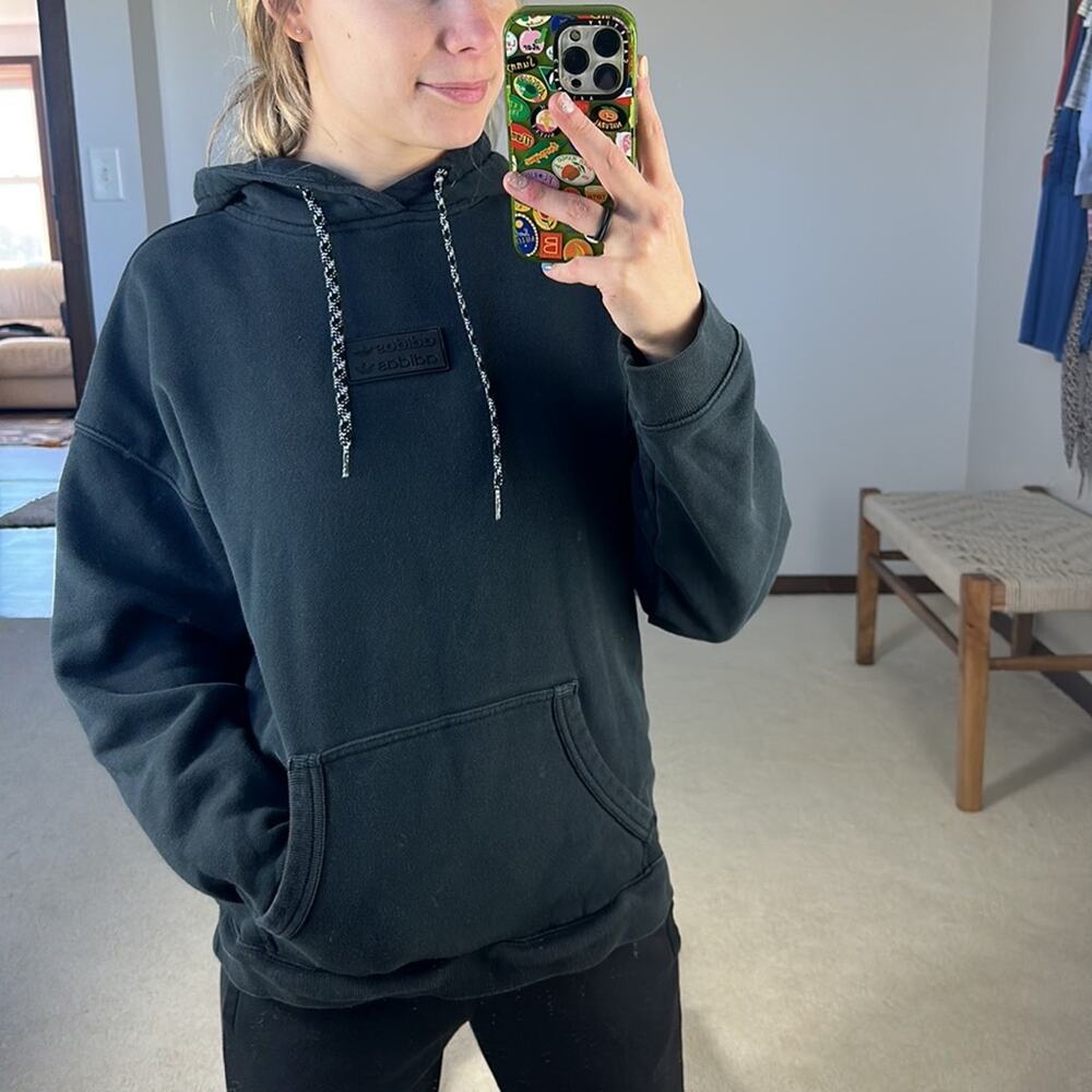Adidas: Unisex Black Hoodie